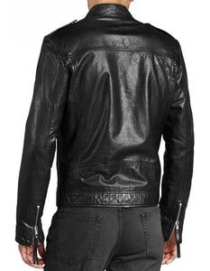 Men's Classic Black Leather Jacket – Timeless Style & Comfort