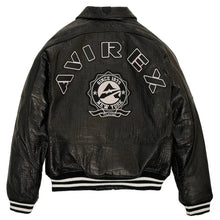 Load image into Gallery viewer, Men&#39;s Crocodile Embossed AVIREX ICON Leather Jacket Leather Outlet
