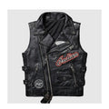 Men's Indian Motorcycle Western Leather Biker Vest Leather Outlet