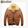 Herren Fliegerjacke aus braunem Leder