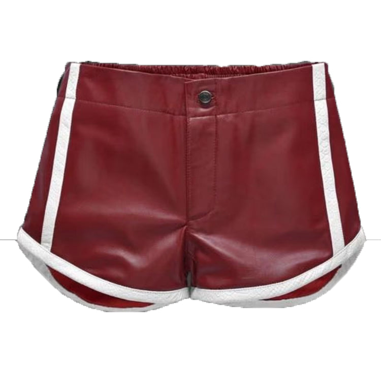 Mens Faux Leather Shorts