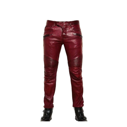 Mens Hot Genuine Leather Pants Leather Outlet