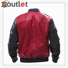 Load image into Gallery viewer, Mens Leather Bomber Flight Jacket
