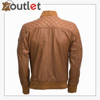 Herren Leder Bomberjacke