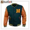 Herren Letterman-Lederjacke