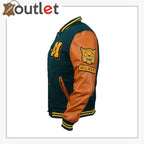 Herren Letterman-Lederjacke