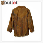 Herren Native American Cowboy Lederjacke