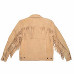 Mens Native American Western Brown Leather Jacket