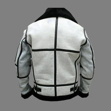 Load image into Gallery viewer, Men’s RAF B3 Black Shearling Aviator Bomber Jacket
