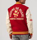 Miami Red Heritage Varsity Bomber Jacket