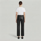 Women's Black Leather Pant