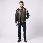 Aero Outlaw Shearling Leather Vest – Classic Biker Style