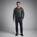 Classic Black Leather Motorcycle Vest – Snap Button & Side Lace Fit