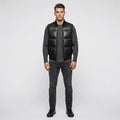 Naro Black Leather Puffer Vest – Buttery Soft Luxury Style