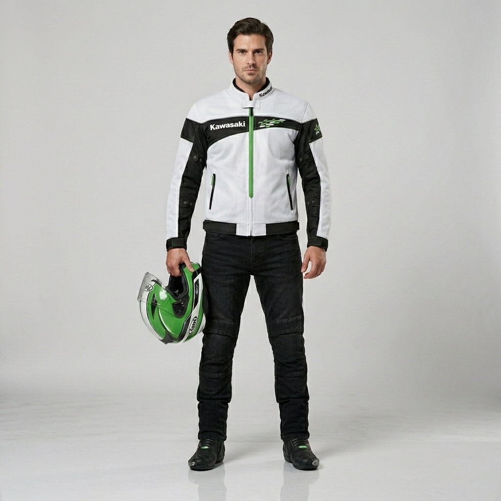 Kawasaki Racing Motorradjacke – Sport Rider Edition für Herren