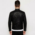 Men’s Lambskin Leather Biker Jacket – Premium Moto Style Jacket