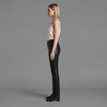 Women's Black Leather Pant