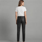 Women's Black Leather Pant