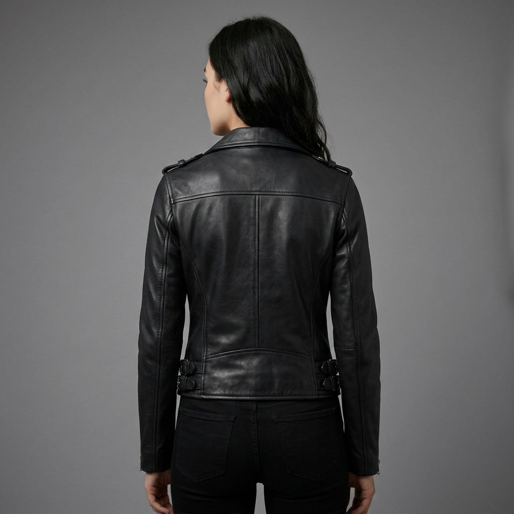 Women's Black Leather Jacket