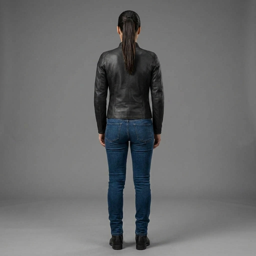 Women's Black Leather Jacket