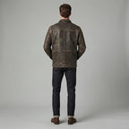 Men's Brown Scully Leather Jacket