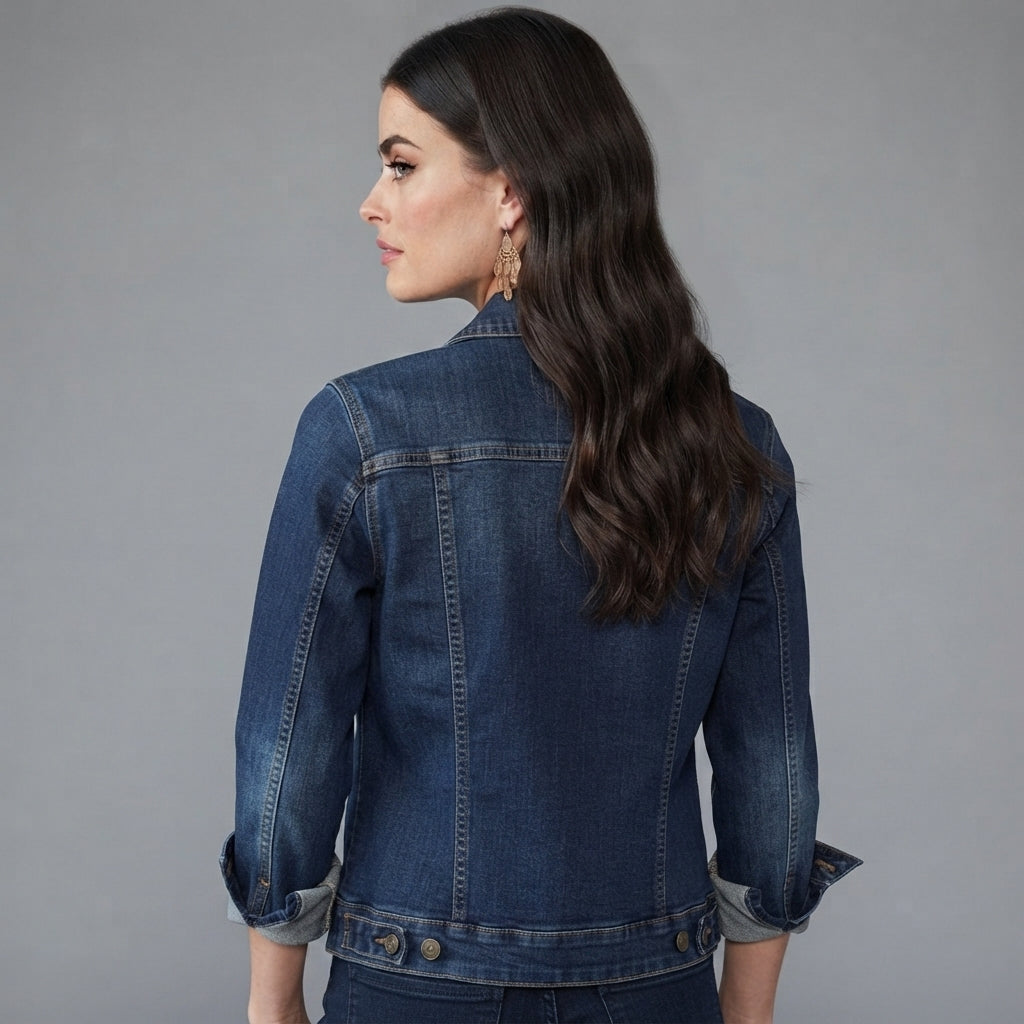 Buy Roman Blue Classic Cotton Denim Jacket  for Women's