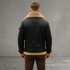 Men's Premium Shearling Fur Leather Jacket