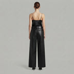Women's Black Leather Pant