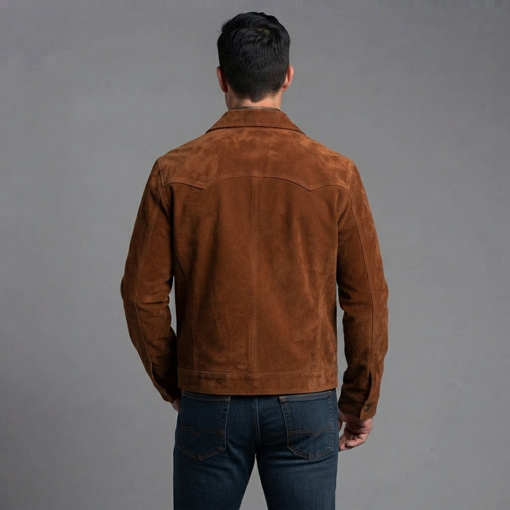 Men's Brown Scully Leather Jacket