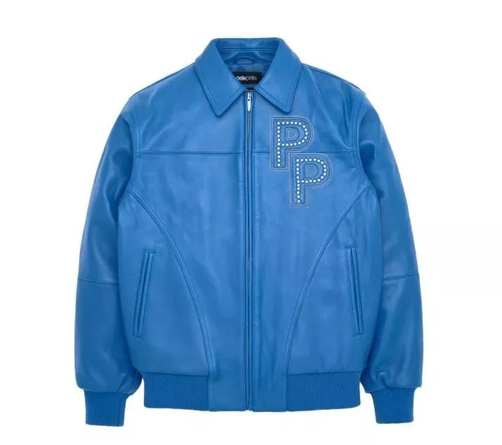 Pelle Pelle Blaue Bomber-Lederjacke