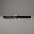 Women's Black  Leather Belt