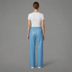 Women's Blue Leather Pant