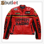 Rote Ferrari Rennjacke