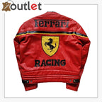 Rote Ferrari Rennjacke