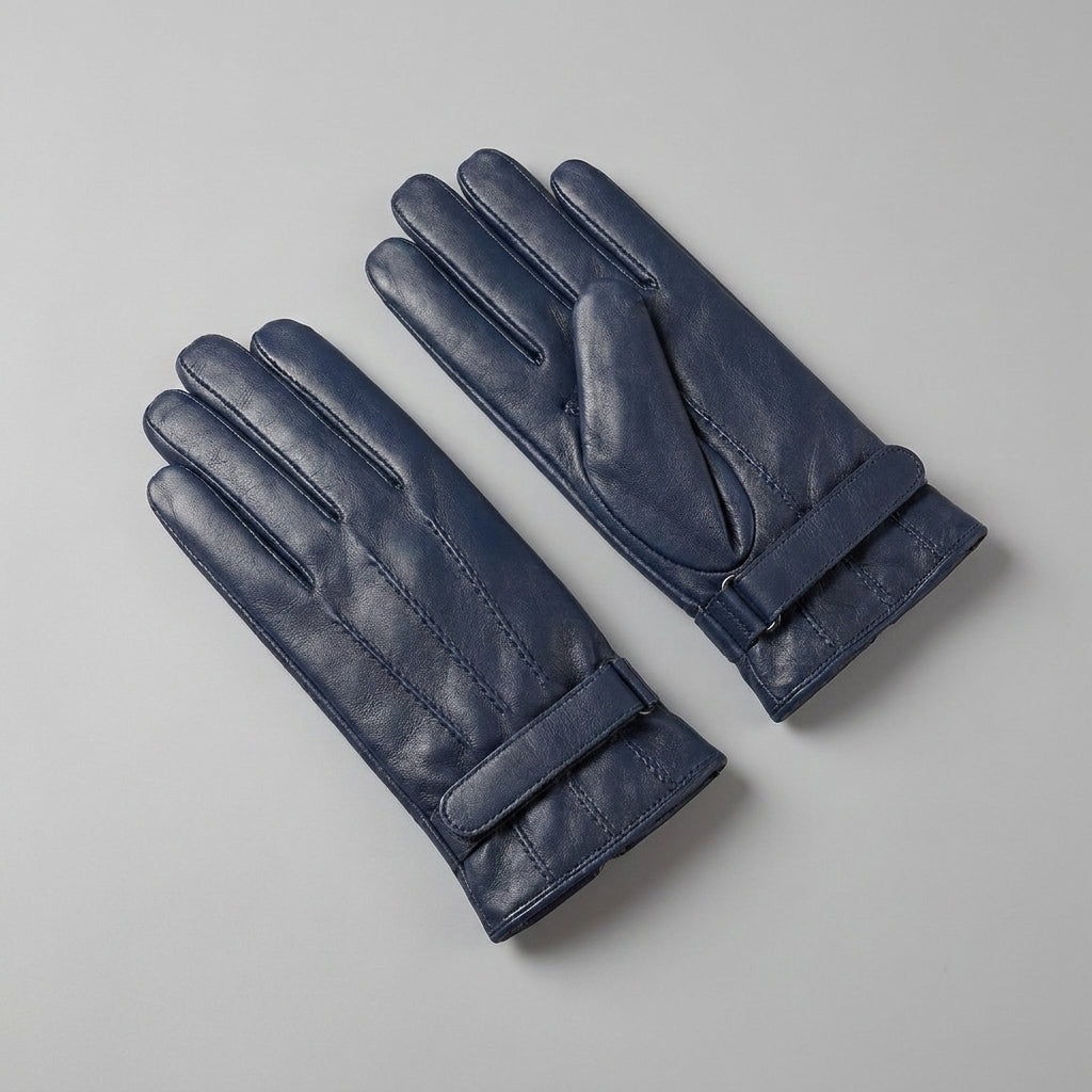 Men's Zinc Leather Gloves - Leather Outlet