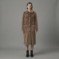Women's Dark Grey  Shearling Jacket