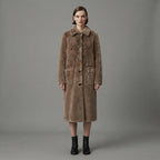 Women's Dark Grey  Shearling Jacket