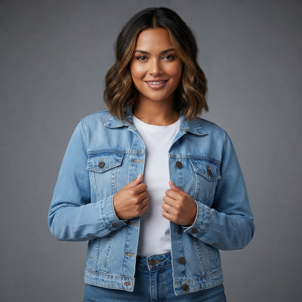 Buy Roman Sky Classic Jeans Denim Jacket  for Women's