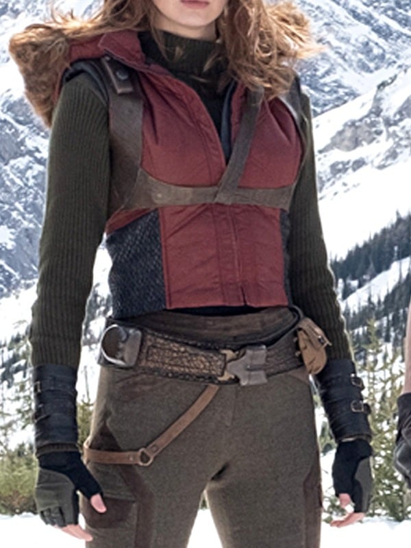 Ruby Roundhouse Jumanji The Next Level Karen Gillan Leather Vest Leather Outlet