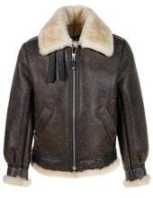 Load image into Gallery viewer, Shearling B-3 Sheepskin Bomber Jacket
