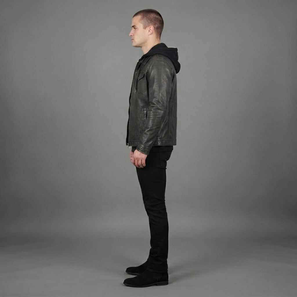 Buy XRAY Men's Slim Fit Vegan Leather Jacket
