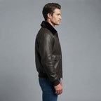 Men's G-1 Military Flight Aviator Bomber Jacket