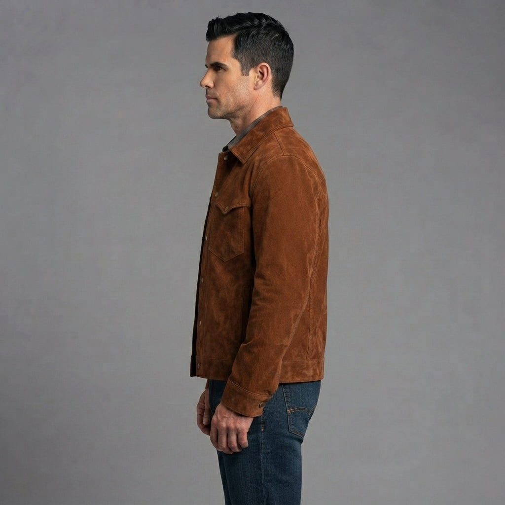 Men's Brown Scully Leather Jacket