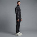 Men's Black Leather Jumpsuit