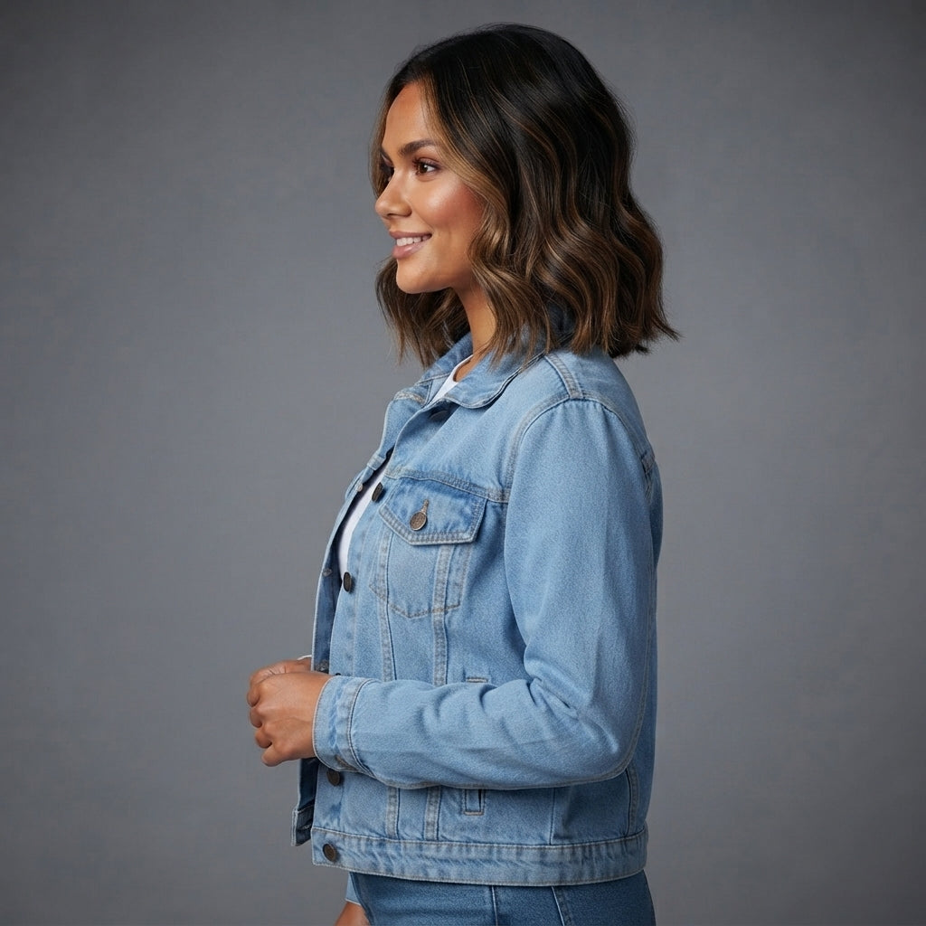 Buy Roman Sky Classic Jeans Denim Jacket  for Women's