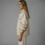 Buy Roman Beige Cotton Denim Jacket  for Women's