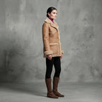 Women's Beige Shearling Jacket