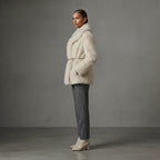 Women's White Shearling Jacket