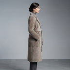 Women's Lite Grey Shearling Jacket