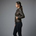 Women's Brown Leather Jacket